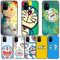 doraemon kawaii anime phone case for xiaomi redmi poco f1 f2 f3 x3 pro m3 9c 10t lite nfc black cover silicone back prett mi 10
