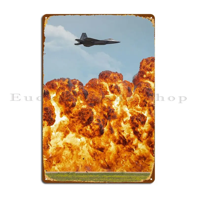 

F22 Explosion Metal Sign Club Party Party Club Designs Wall Mural Tin Sign Poster