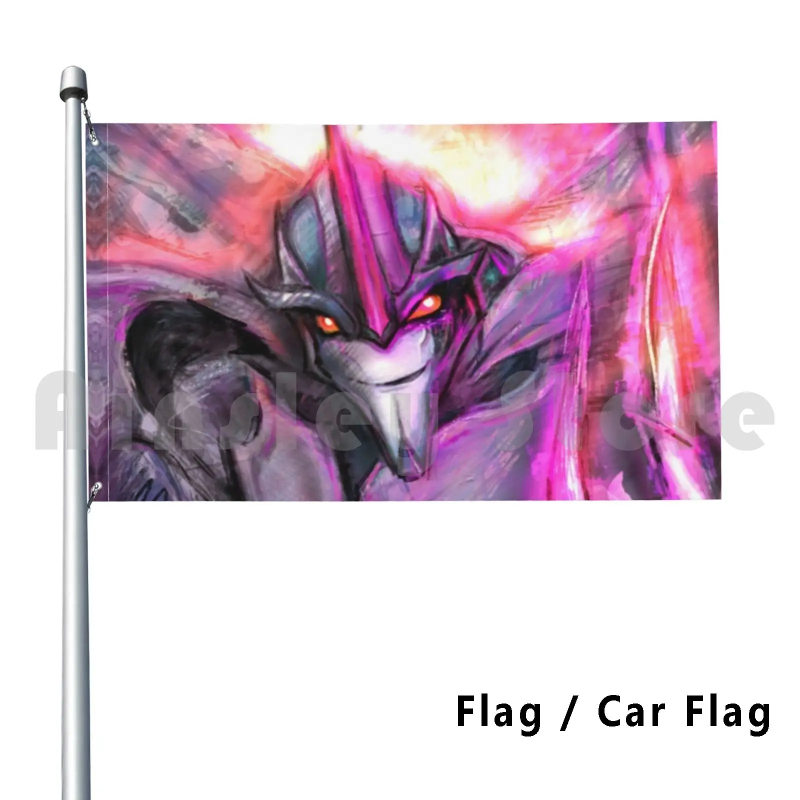 Flag Car Flag Painted Scream : 492 Starscream Prime Tfp Dark Energon Decepticons Seekers