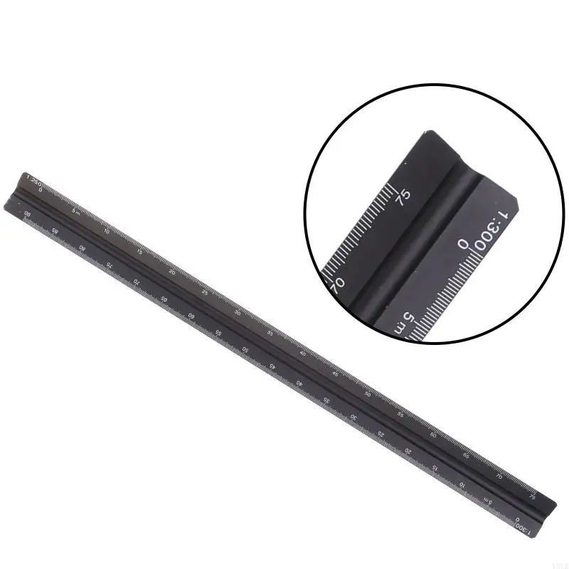 Y5lb 12 &quotАлюминиевый архитектор Шкал -масштаб Треугольный масштаб масштаба для for