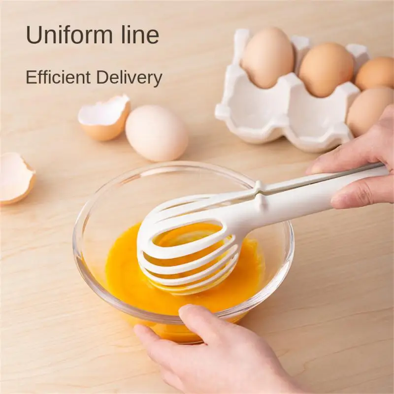 Imitation Sawtooth Design Egg Fishing Device Egg Beater Non-stick Long Handle Multifunctional Kitchen Egg Clip Noodle images - 4