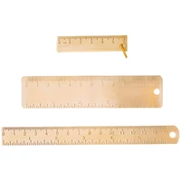rorgeto 61215cm brass straight ruler sewing tools school office stationery metal painting drawing measuring accessories