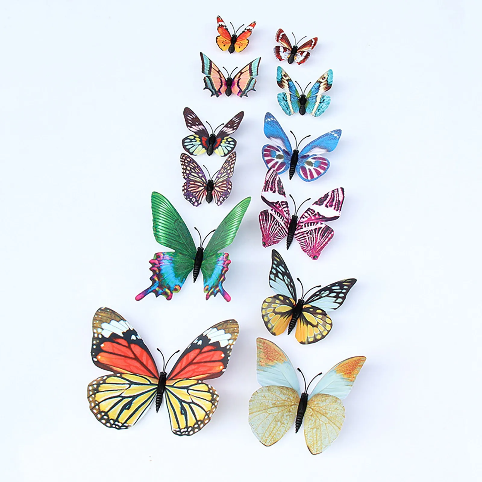 

Glowing Butterfly Wall Decor Sticker Glowing Butterfly Wall Sticker Colorful Wall Art Butterfly Decor DIY Glow In Wall Cling