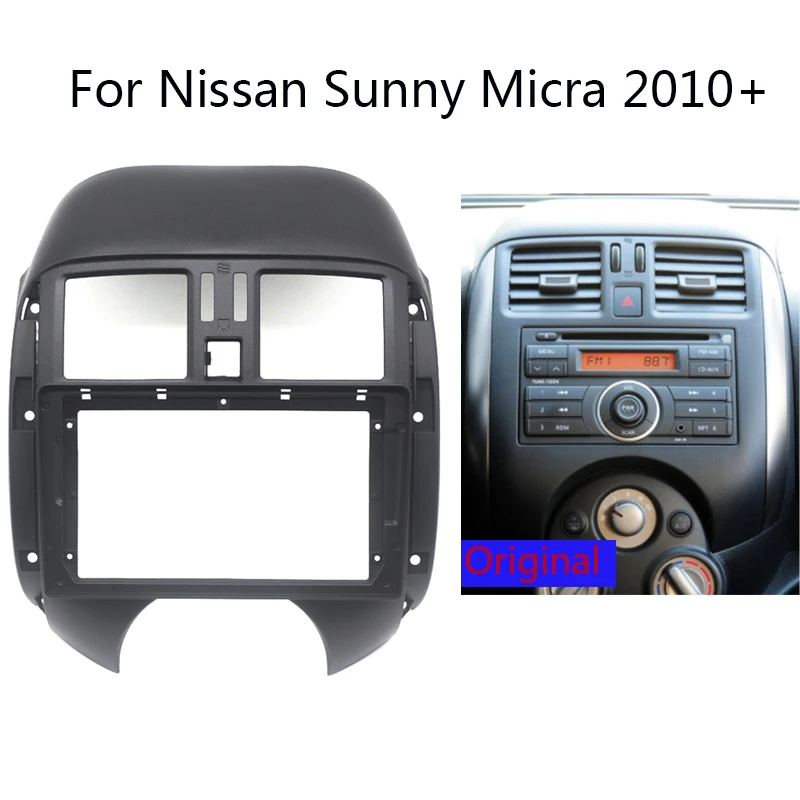 

Car Radio Fascia For Nissan Sunny Micra 2010+ Auto Stereo Plastic Panel Mounting Bezel Faceplate Dash Frame Kit