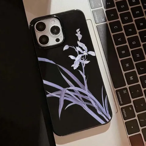 Мягкий чехол для телефона с цветочным принтом лилии и орхидеи для iPhone 16, 15, 14, 13, 12, 11 Pro Max XS XR X 7 8 Plus SE 2020 2022, противоударный чехол