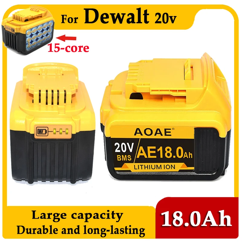 Аккумулятор 18000 мАч для электроинструмента Dewalt DCB206 20 В