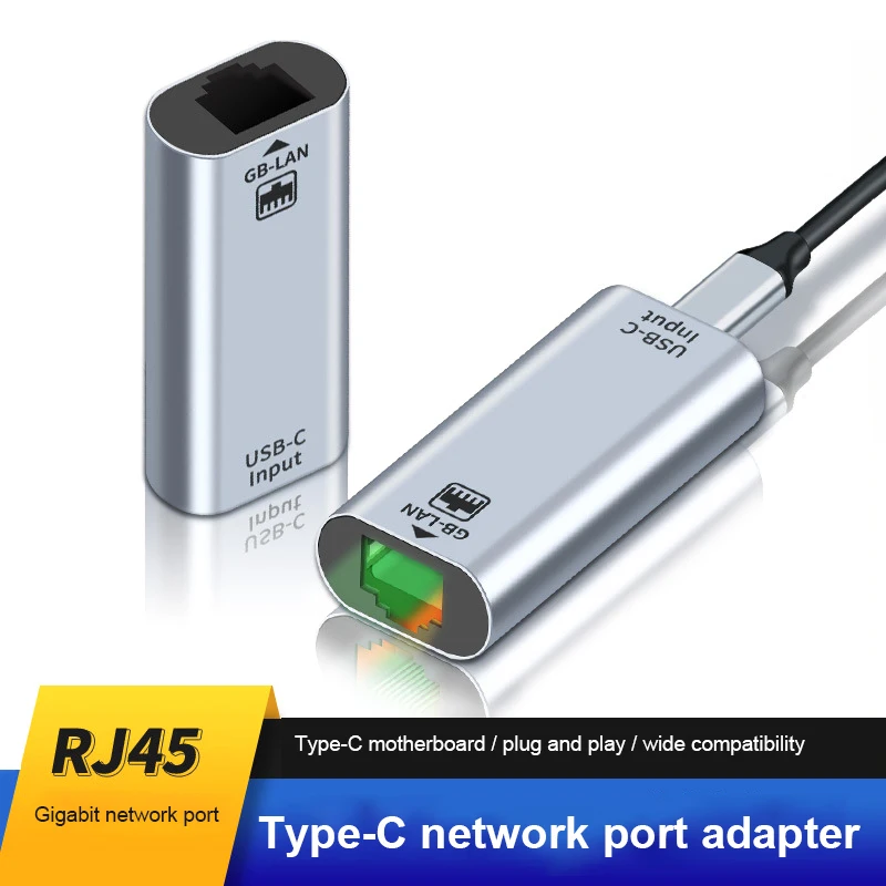 

Подключаемый сетевой порт RYRA type-c мама к RJ45, подключаемый и работающий беспроводной адаптер для компьютера/планшетов