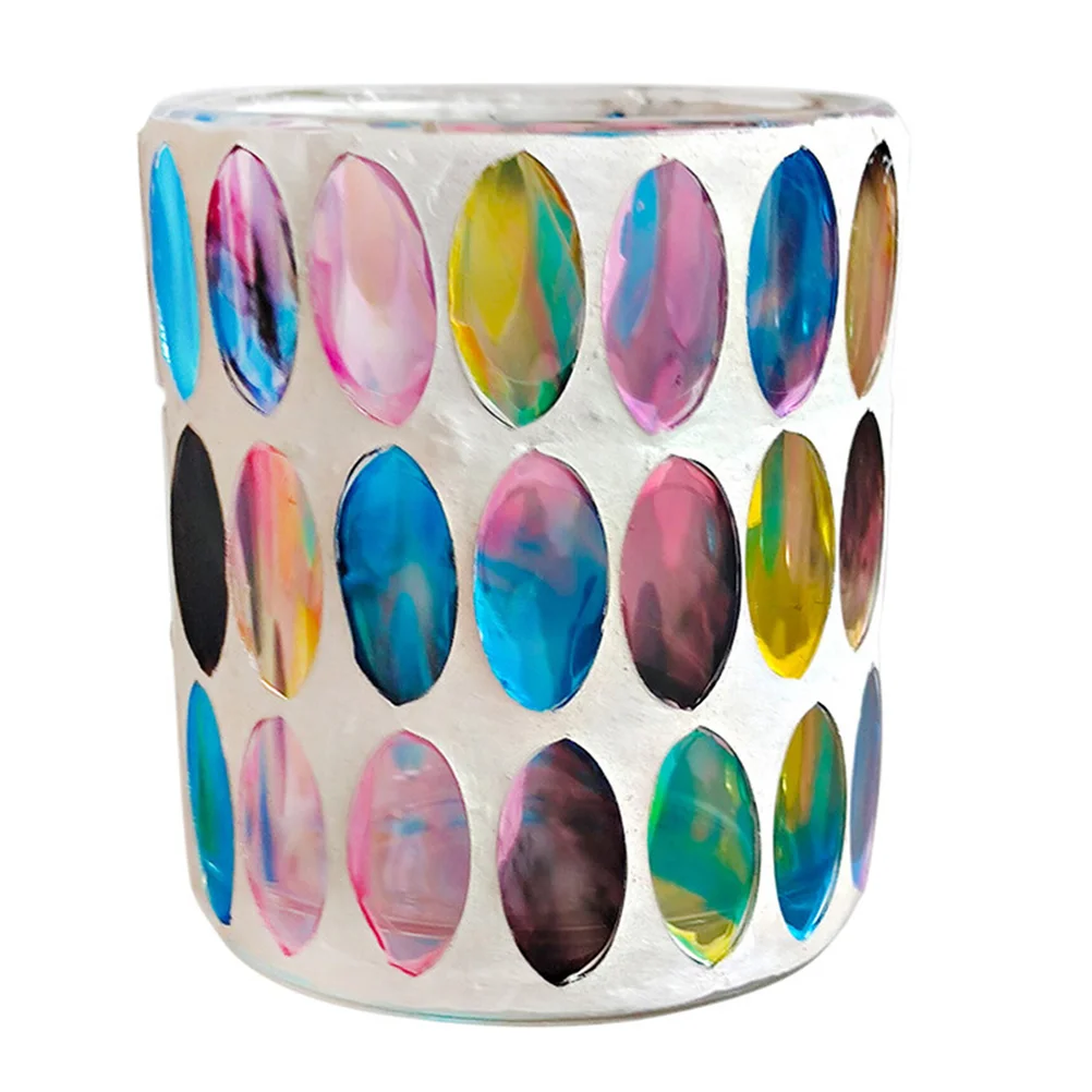 

Holdermosaic Votive Candlestick Tealight Stand Cup Holders Wedding Scented Tabletop Table Decor Light Tea Centerpiece