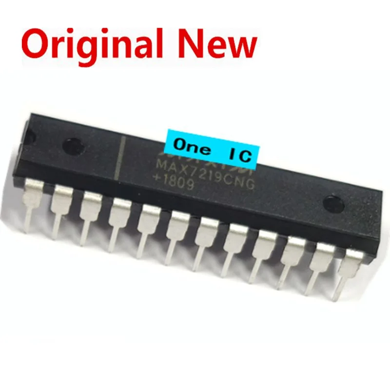 

100% оригинальный чипсет MAX7219CNG MAX7219 7219 DIP24, новый оригинальный чипсет Ic, 2 шт.