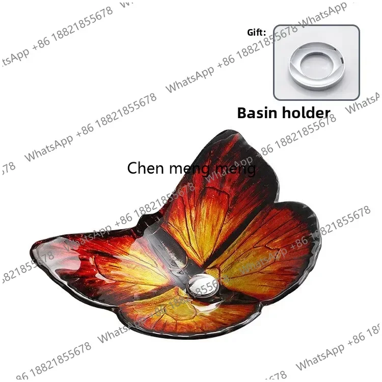 Умывальники YL Nordic Hotel Butterfly: художественные накладные раковины для ванной комнаты, кухонные мойки, стеклянные раковины в японском стиле для сада (art.: 3920db0eb4808) - 3920db0eb4808