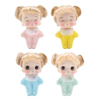 10cm ob11 doll curly wig with cute expression face surprise dolls with pacifier accessories doll mini bjd toys gift for girls