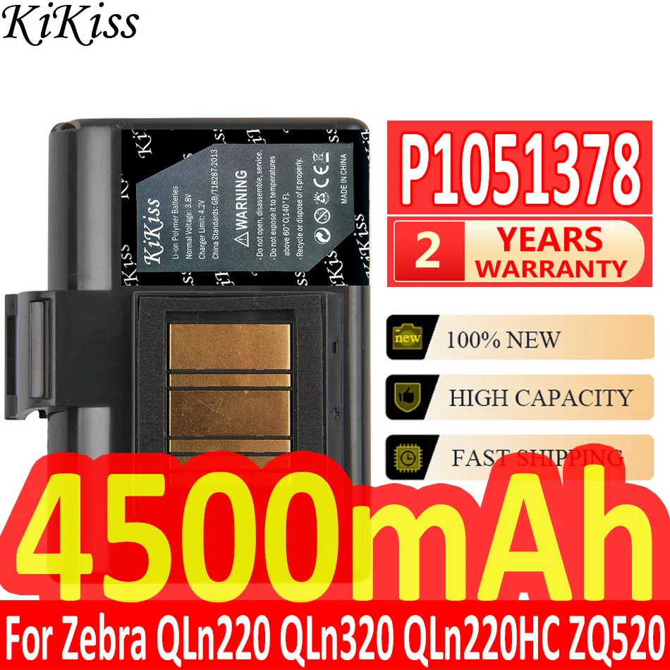 

KiKiss Battery For Zebra QLn220 QLn320 QLn220HC ZQ520 MZ220 MZ320 LI3678 DS3678 Batteries + Track NO