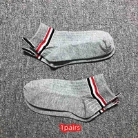 tb thom mens socks solid custom ankle rwb stripes sports socks cotton fashion harajuku retro unisex crew long socks