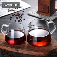 pour over coffee maker set coffee pot high borosilicate glass carafe cold brew bottle hand blown heart resistant reusable jug