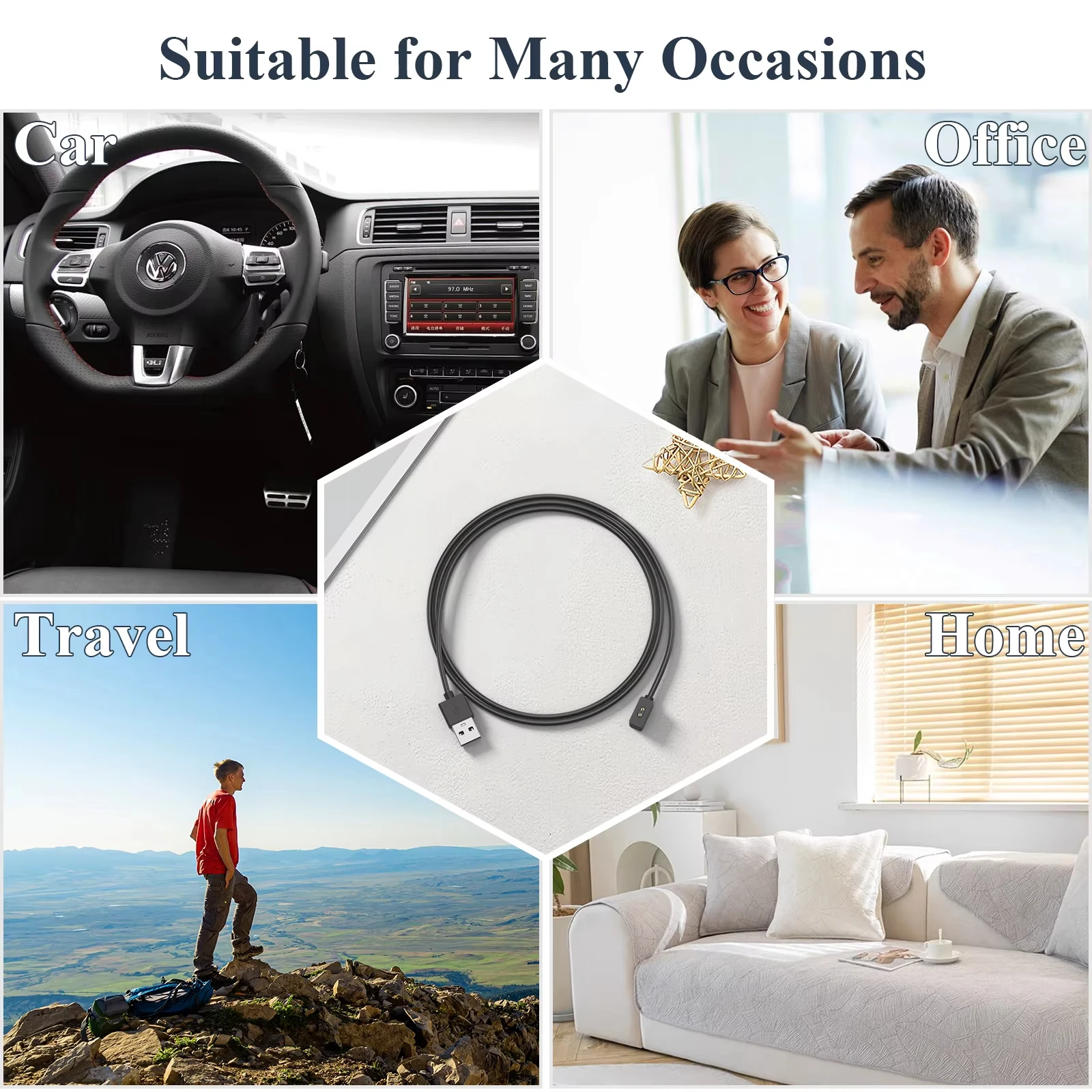 Магнитное зарядное устройство для Xiaomi Mi Band 5 6 7 8 USB-кабель зарядки док-станция Miband