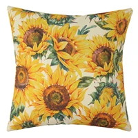 sweet summer yellow pillows case for bedroom bed sofa sunflower throw pillow cover home decoration modern room aesthetics 45x45