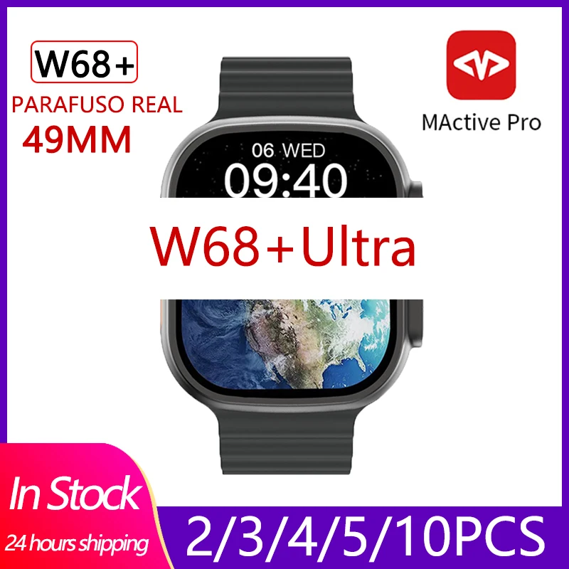 

Wholesale Smart Watch Series 8 W68 Plus Ultra Max 49mm Bluetooth Call NFC GPS Tracking ECG SeSmart Watch for Men Women 2023