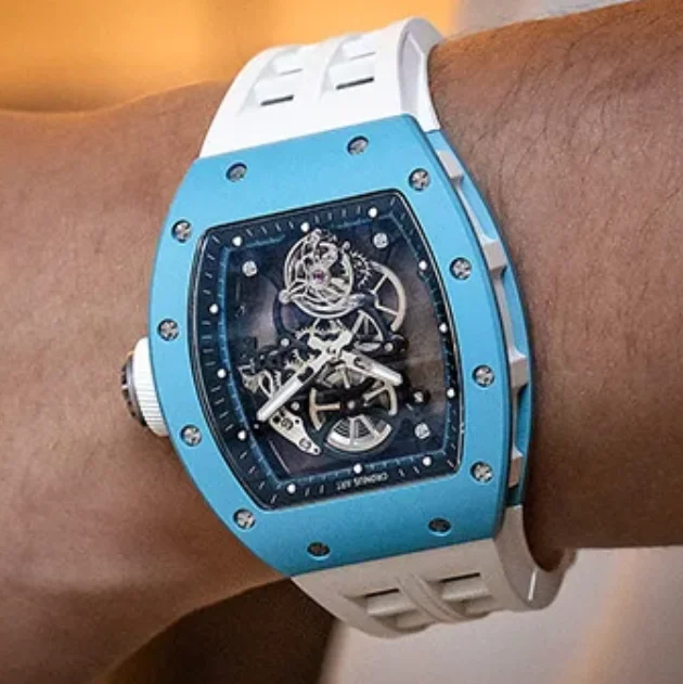 Фото Мужские часы CRONUSART Tourbillon с ручным заводом, механические наручные часы, водонепроницаемые, с керамическим корпусом, сапфировым стеклом, светящимся циферблатом №2
