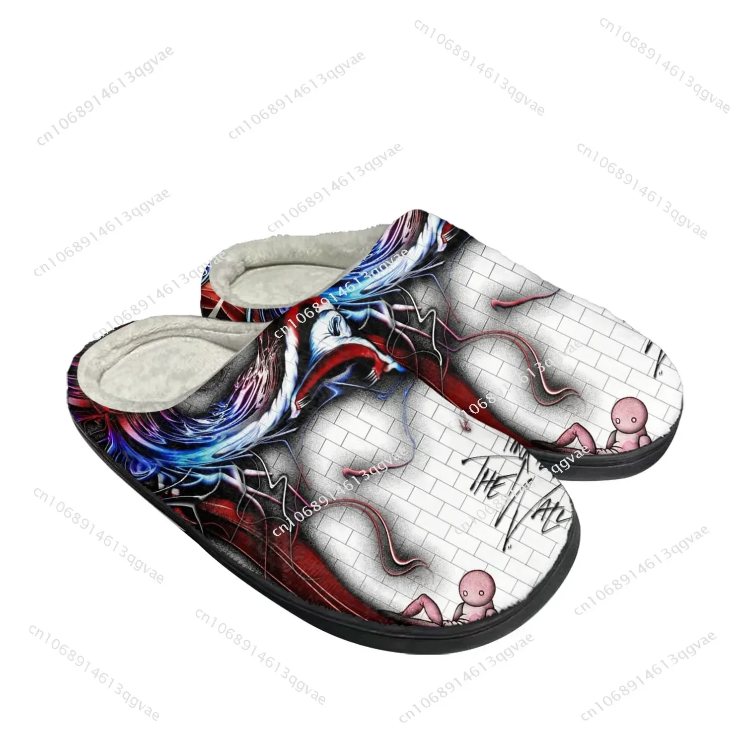 Розовые домашние хлопковые тапочки weare Just Two Lost Souls мужские и женские плюшевые