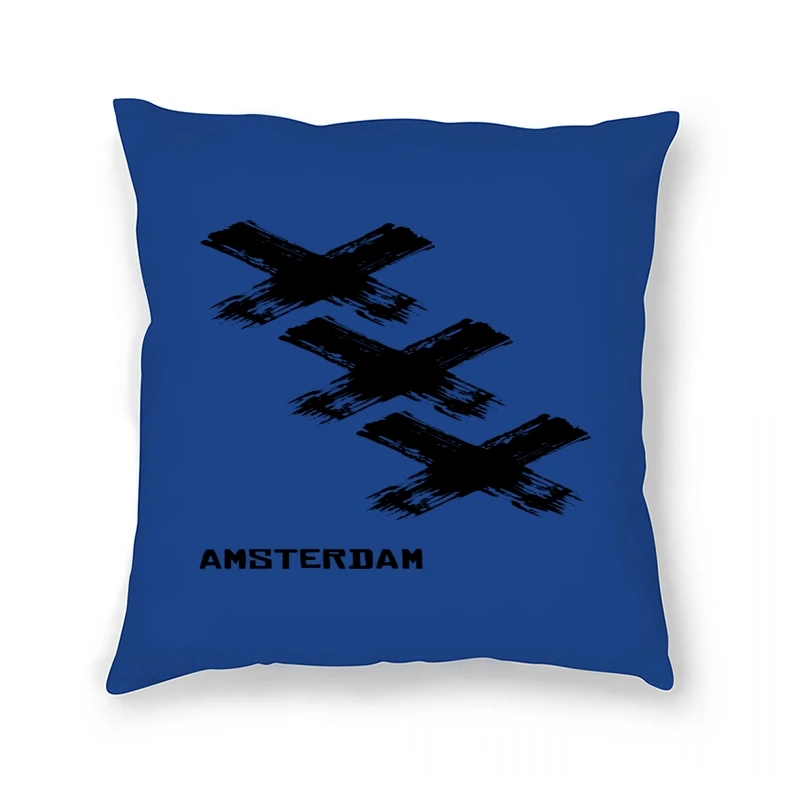 

Black And White & Amsterdam Dry Brush Graphic Normal Pillow Case Crew
