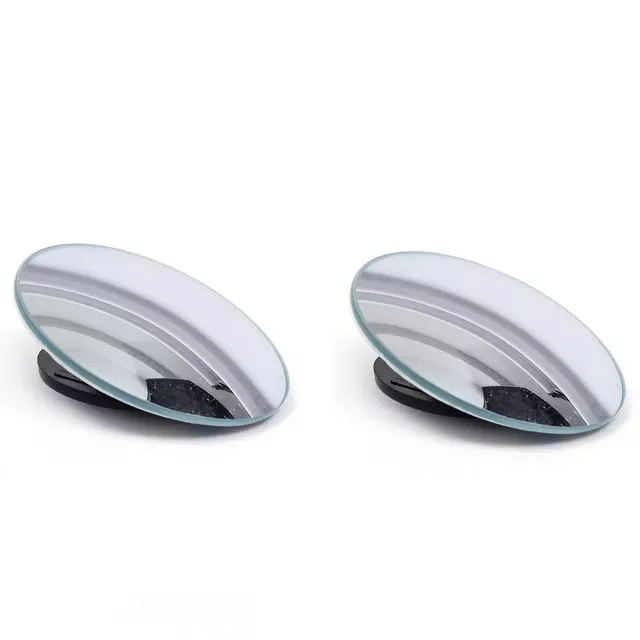 

2 Pcs Car Rearview Mirror Round Blind Spot Mirror 360 Degree Rotating Car Wide-angle Small Round Frame Auxiliary Mirror