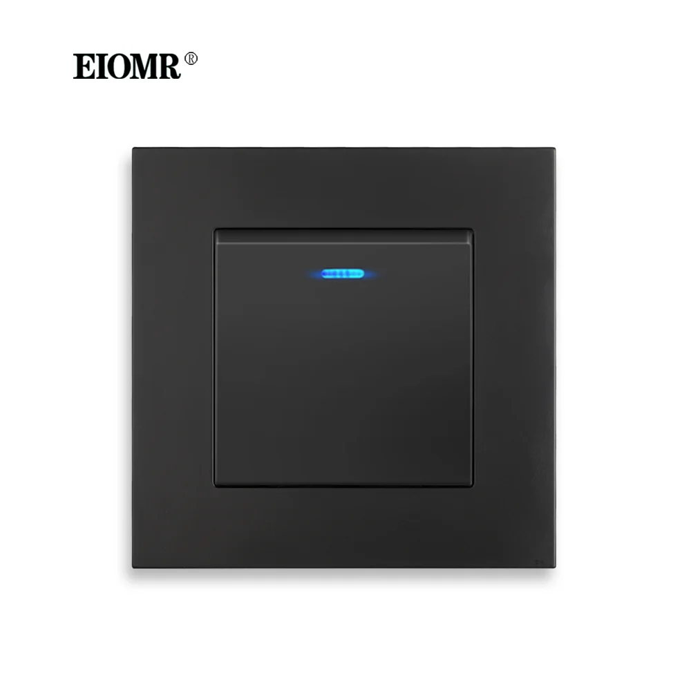 EIOMR Розетки с USB портом 5V 2.1A 1/2/3 Gang синего цвета