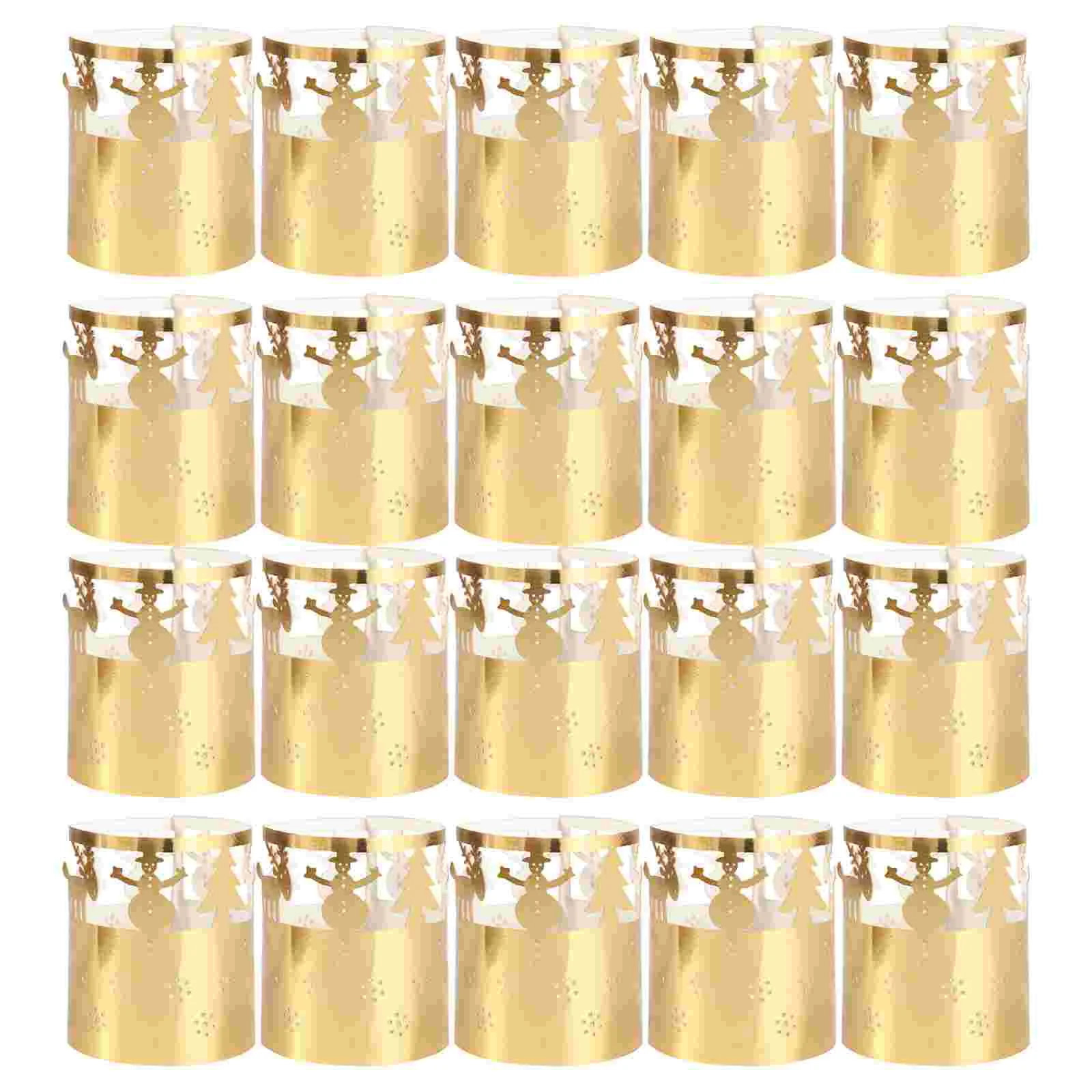 

Lampshade Tea Paper Light Wraps Christmas Partyholderled Lamp Votive Decor Shade Flameless Covers Enclosurestable Decoration