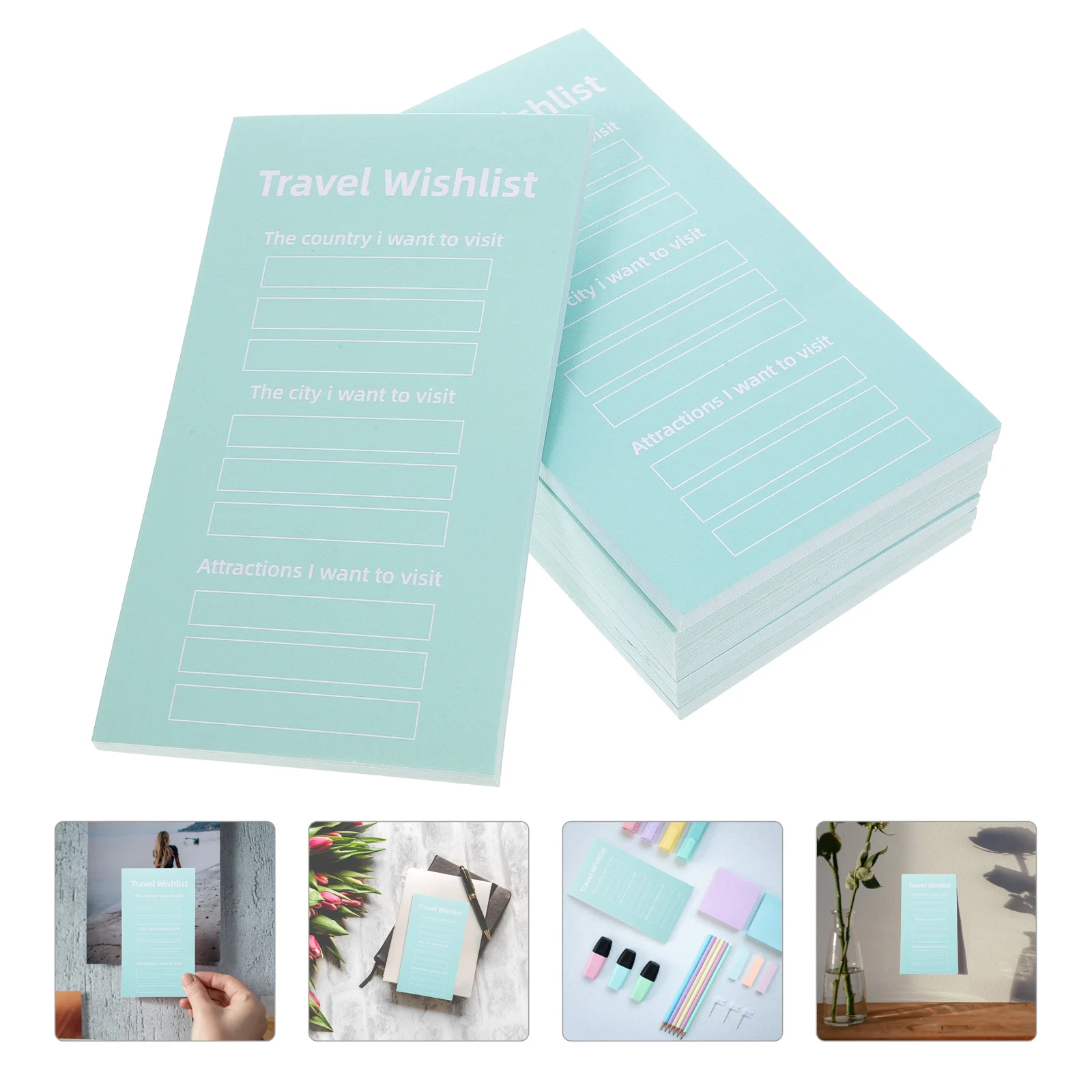 

List Memo Travel Pad Pads Notepads Grocery Notes Note Planner Self Bucket Planning Shopping Books Schedule Packing Checklist