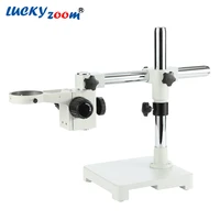 adjustable 14kg microscope single boom stand stable stereo microscopio stand 76mm focus rack holder for binocular trinocular