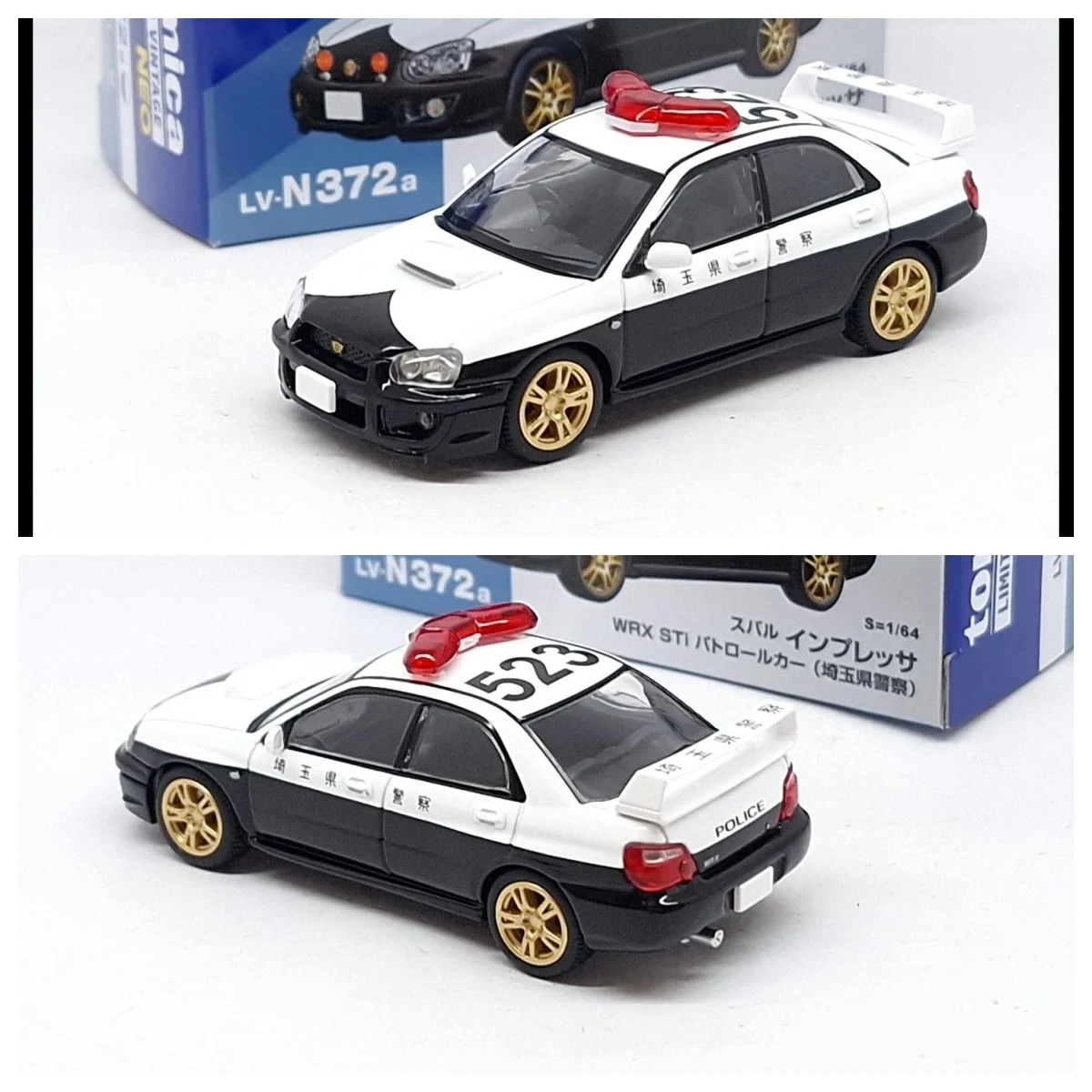 Лимитированная винтажная модель NEO LV-N372a Impreza WRX STi Police Car TOMYTEC JDM, коллекционная литая модель автомобиля из сплава, лимитированная серия. (art.: 3920dd12aa9a1) - 3920dd12aa9a1