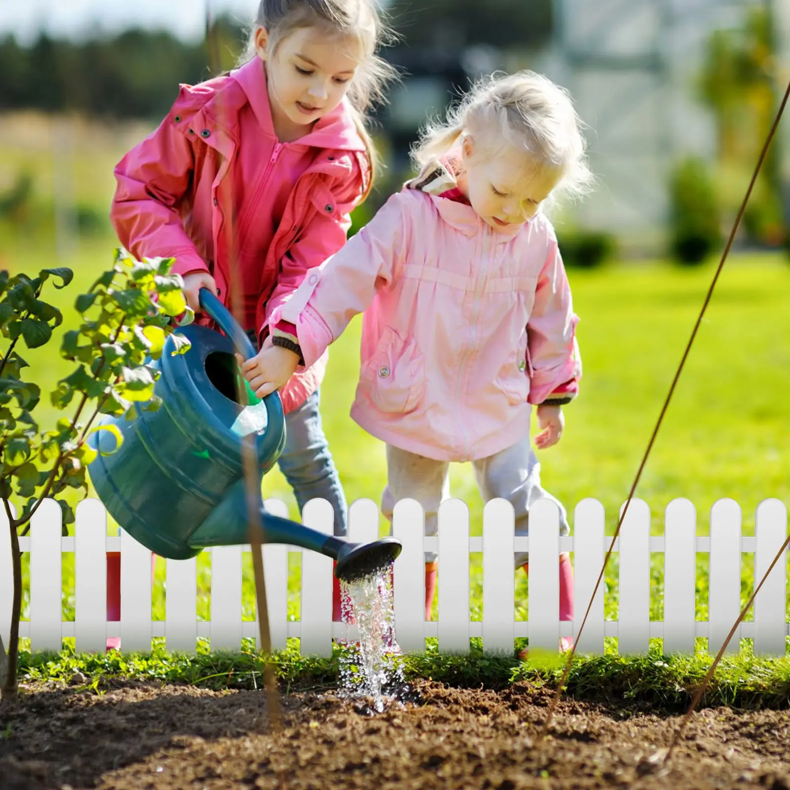 5 шт. пластиковый садовый пикетный забор пластиковые белые края декоративные