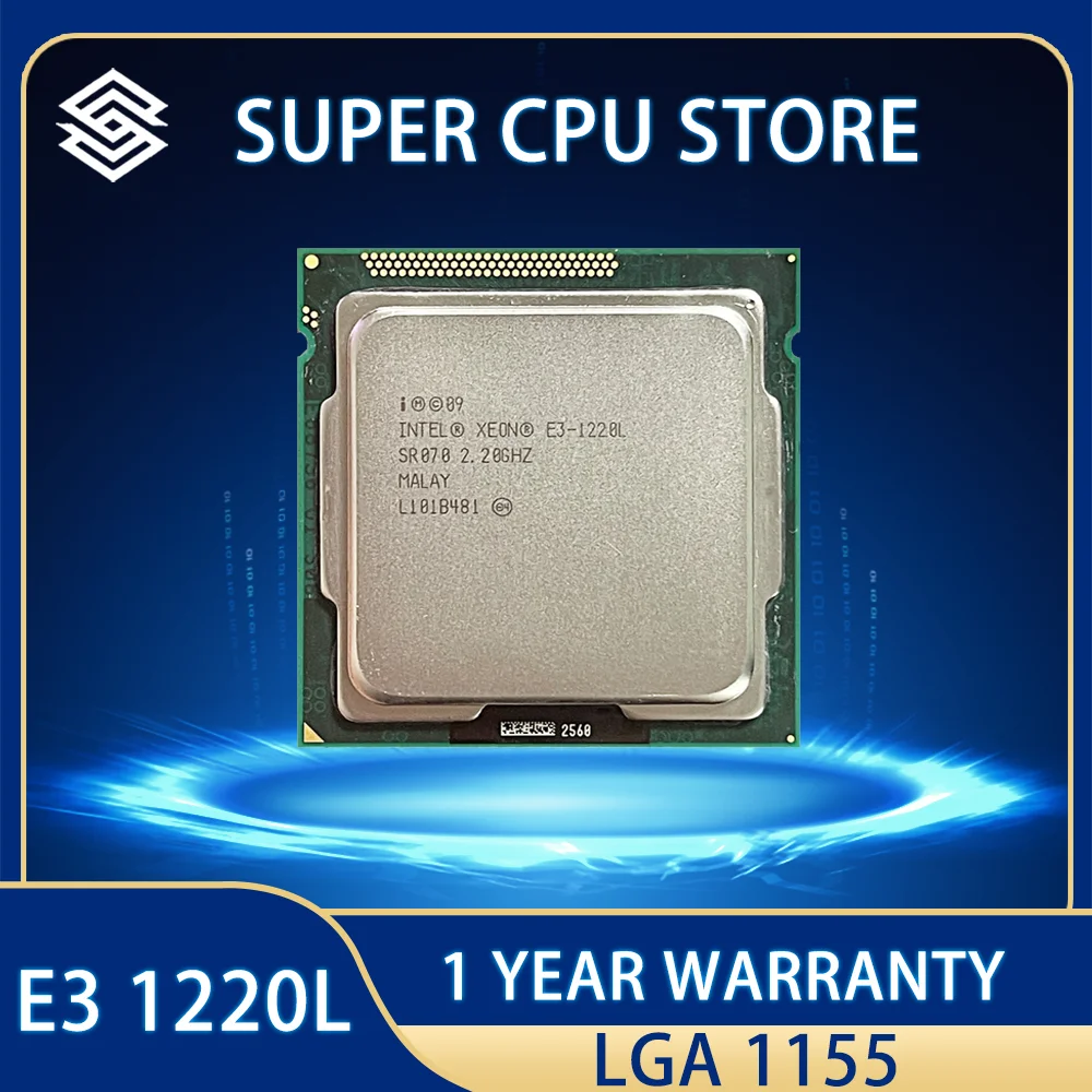 Intel Xeon E3-1220L E3 1220L 2,2 ГГц двухъядерный процессор 3M 20W LGA 1155 Intel Xeon E3-1220L E3 1220L 2,2 ГГц двухъядерный процессор 3M 20W LGA 1155