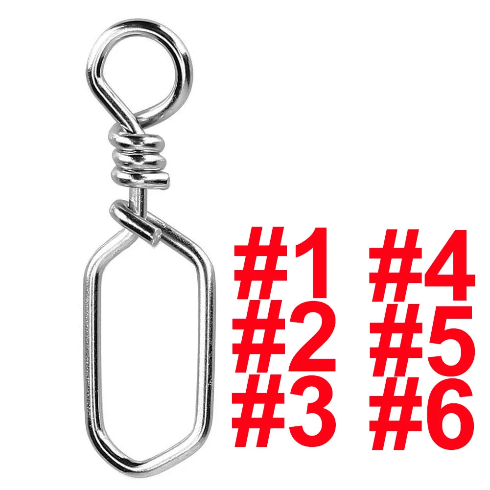 20 шт. рыболовные квадратные защелки из нержавеющей стали зажимы для фиксаторов