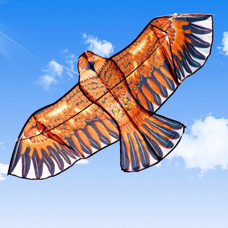 1.1m Flat Eagle Kite with 30 Meter Line Children Flying Bird Kites Windsock Outdoor Toys Garden Cloth for Kids Gift |