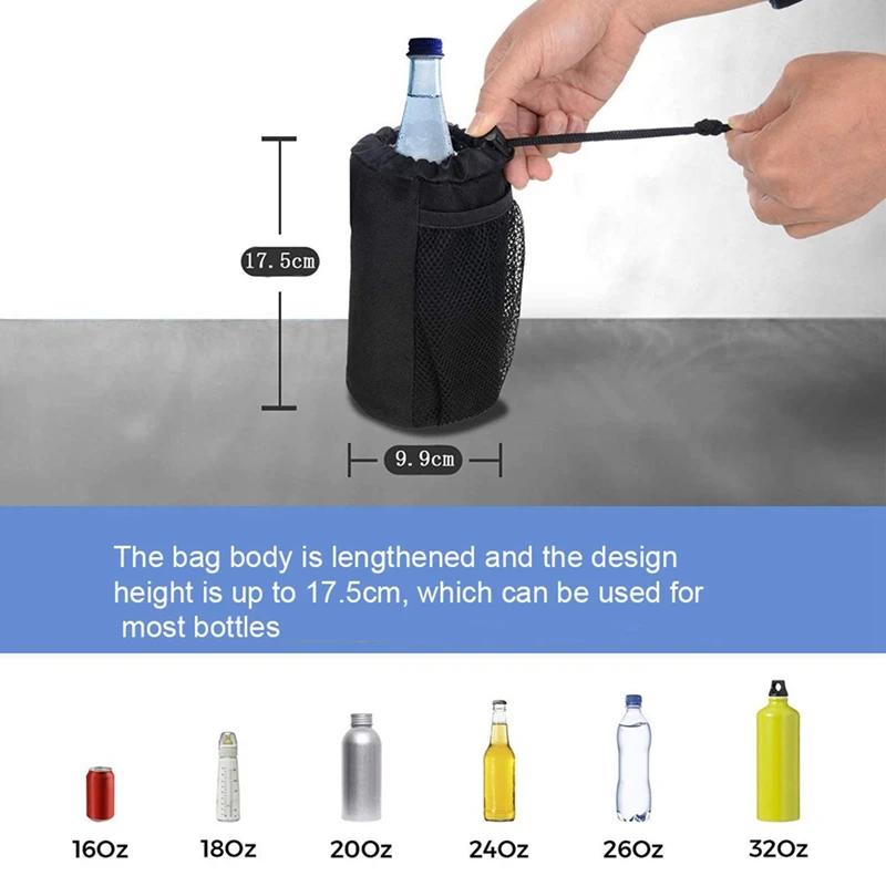

Baby Stroller Hanging Bag Water Cup Bag Thickened Thermos Bottle Bag Baby Stroller Accessory Bag