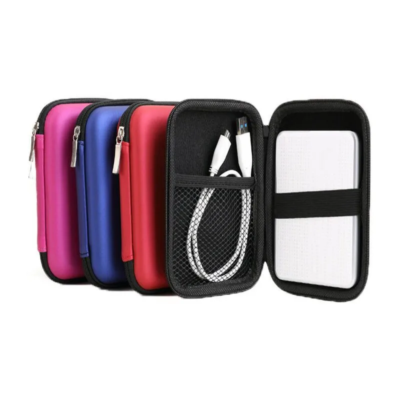 

Portable 2.5" External Storage USB Hard Drive Disk HDD Carry Case Cover Multifunction Cable Earphone Pouch Bag For PC Laptop