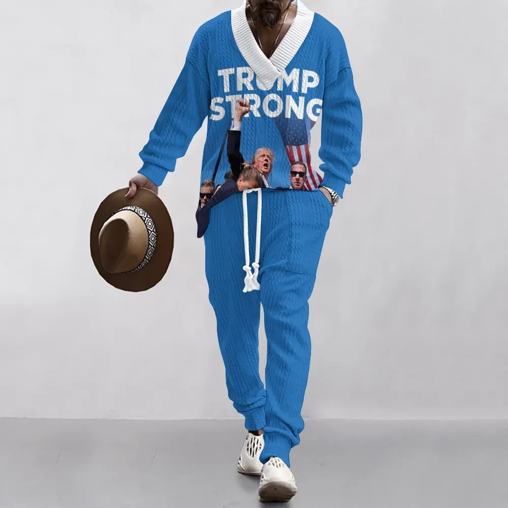 Мужской комплект с цифровым принтом Трампа ралли стрельбы инцидента Новинка