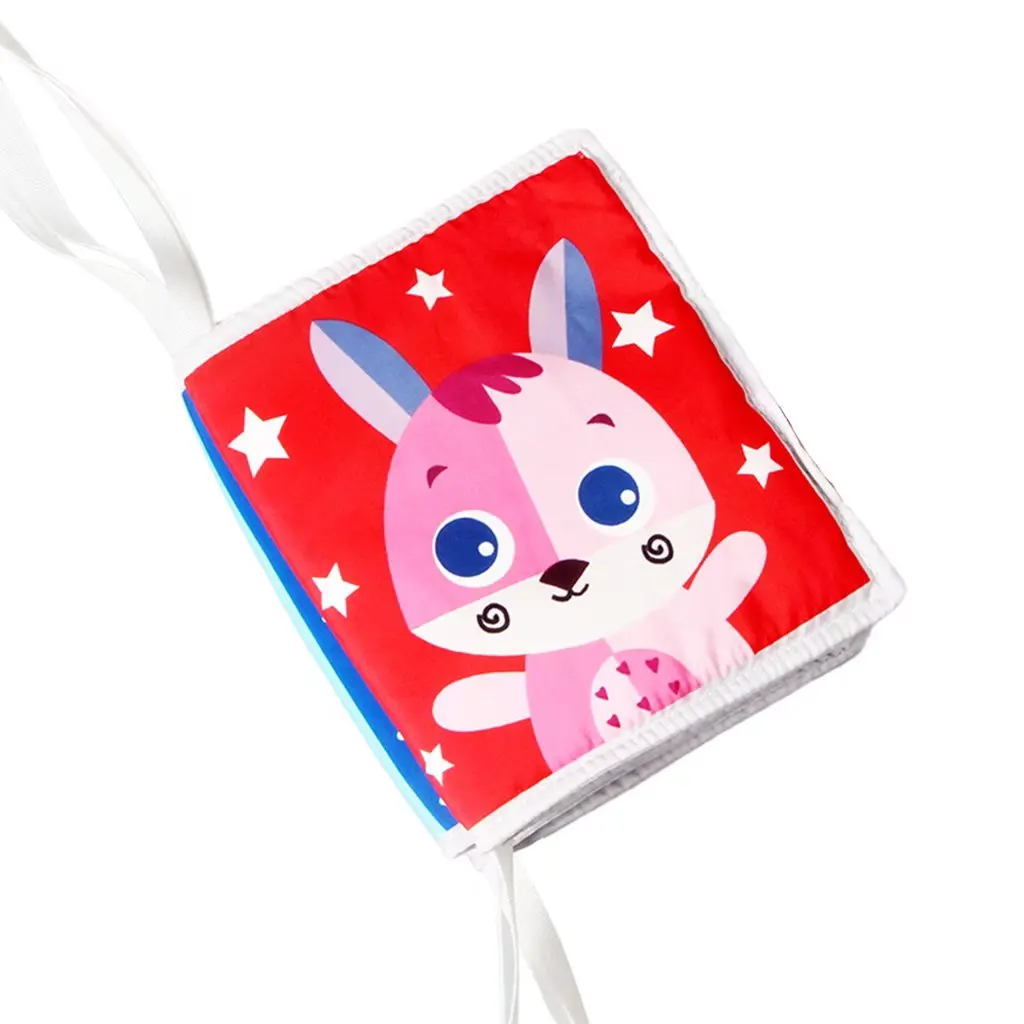 

Soft Cloth Book, Colorful Early Education Baby Toy for 0-3Y, Rabbit