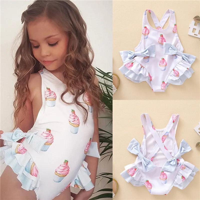 

Baby Girl Summer Swimsuit Girls Swimwear One Piece Kids Bikini Set Infantil Swimming Suit for Children Beach Bathing Wear Dress