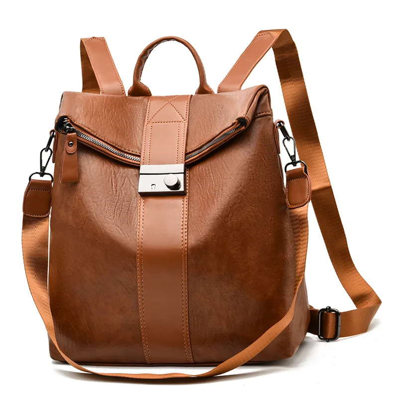 Women's Leather Backpack Female Travel Backpacks for Women Bag 2023 Shoulder Bags for Women Anti-Theft Backpack Woman