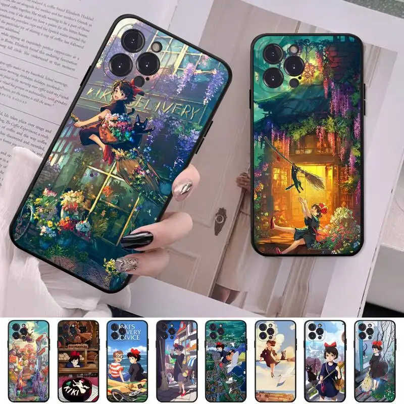 

Kikis Delivery Service Anime Phone Case Silicone Soft For iphone 14 13 12 11 Pro Mini XS MAX 8 7 6 Plus X 2020 XR Shell