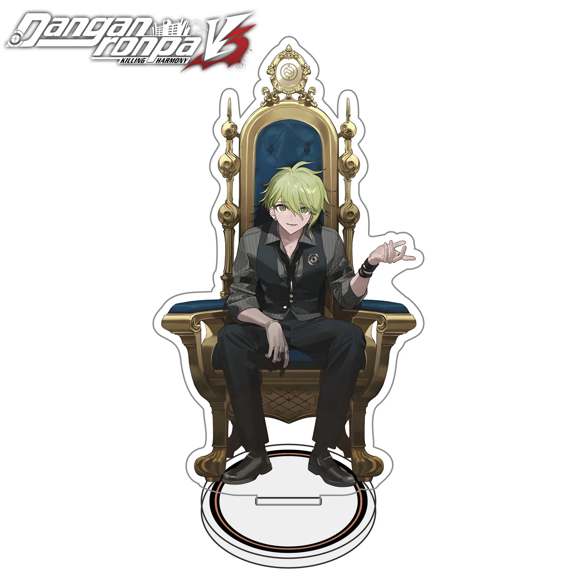 Фото Акриловая мини-подставка 15 см по аниме Danganronpa, креативный настольный декор, брелок, украшение, подарок для друзей и девушек №4