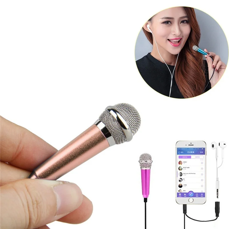 

New Version Mini Karaoke Condenser Microphone For iPhone Samsung Andriod Tablet SP99