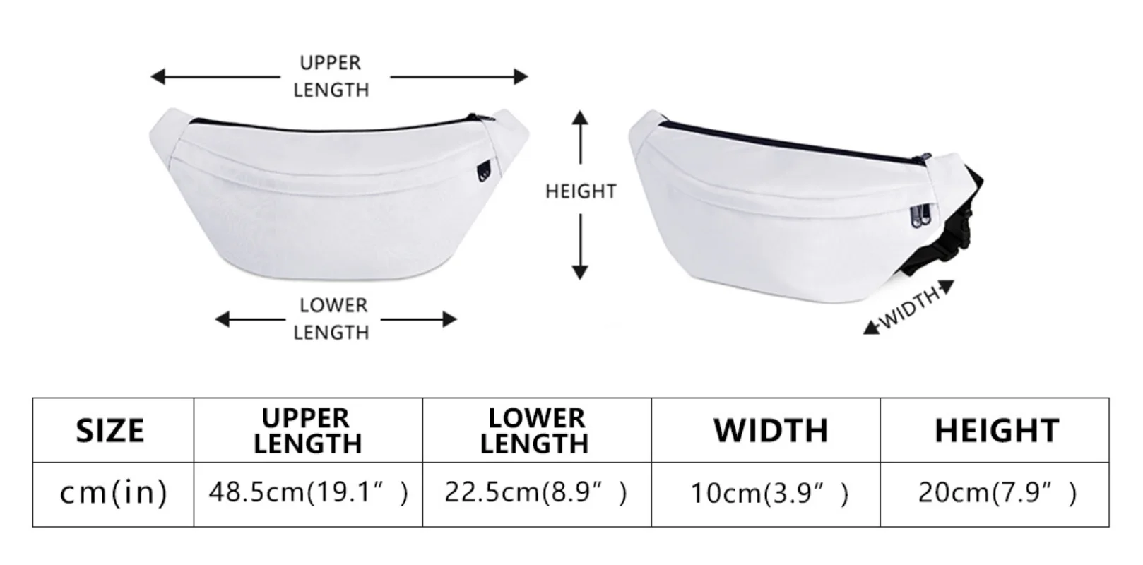 Поясная сумка с вашим логотипом/изображением на заказ Полиэстеровые забавные