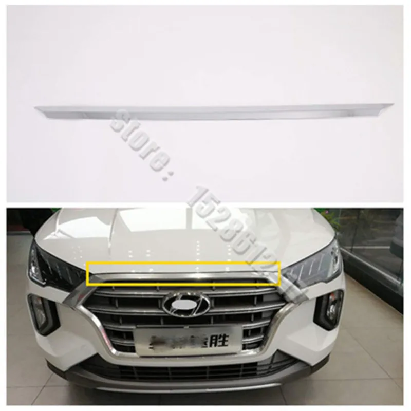 

FOR HYUNDAI TUCSON 2019-2020 CHROME FRONT HOOD BONNET GRILL LIP MOLDING COVER TRIM GRILLE BAR GARNISH MESH STYLING