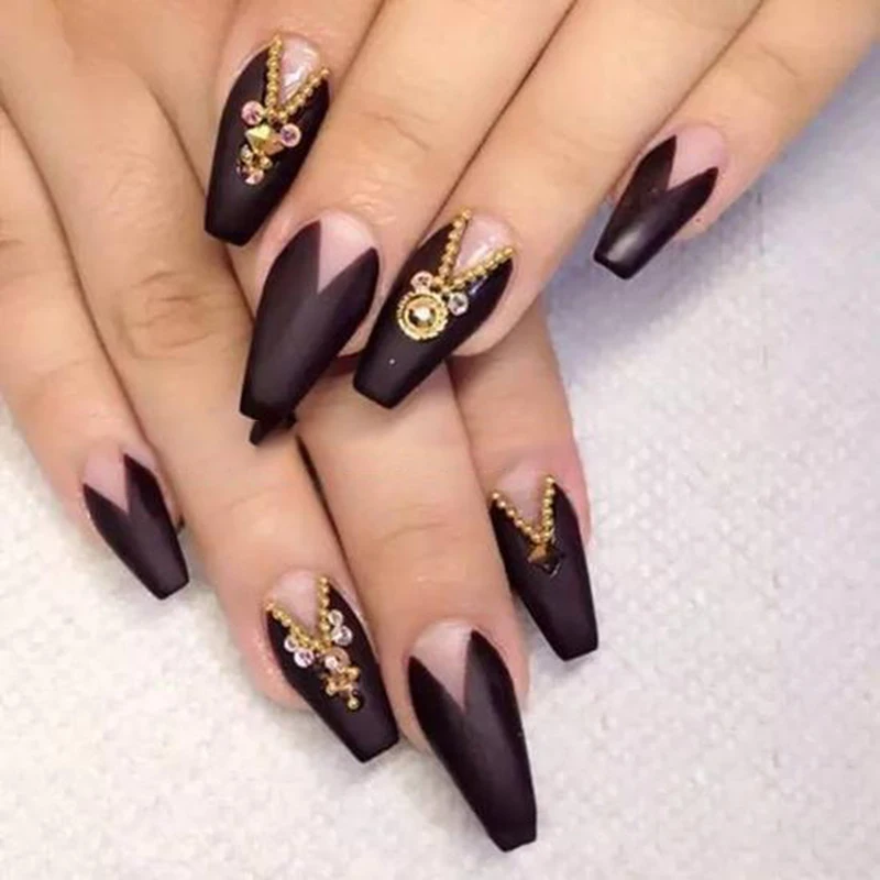 

600PCS Fake Nail Tips Set Nail Art Decoration Long Full Cover French Acrylic for Nail Salons DIY Nail Art RP