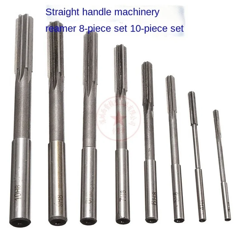 

10pcs/Set HSS H7 Machine Reamer Straight Shank Milling Reamers Precision Chucking Machine Cutter Tool 3/4/5/6/7/8/9/10/11/12 mm