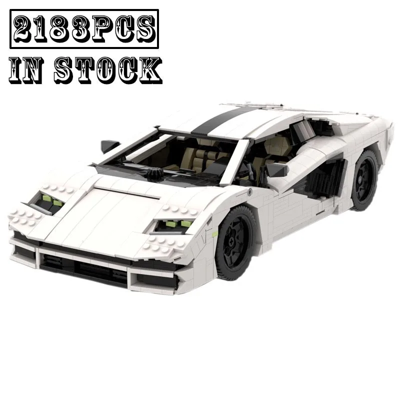 

Новинка 2021, Countach LPI 800-4, супергоночная модель автомобиля Hypercar, подходит для строительных блоков, детали для конструктора, игрушки