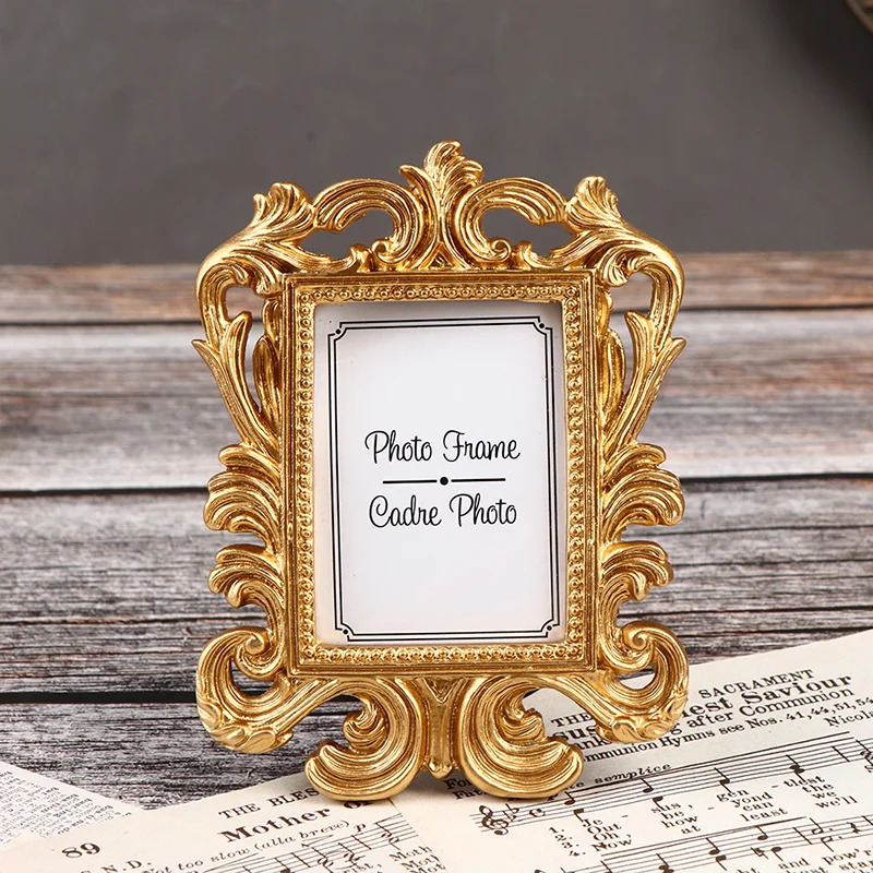 

Golden Retro Photo Frame Nail Art Jewelry Decoration Home Decoration Photography Background Shooting Photo Props