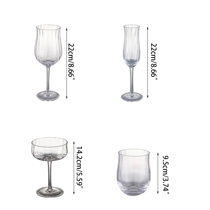 Прозрачные флейты для шампанского тюльпан современные очки бокал коктейля вина